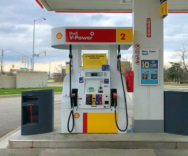 shell gas station is shown