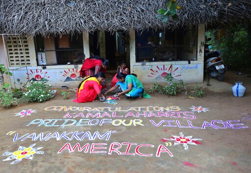 Indians in Harris' Ancestral Home Wake up to Her Victory