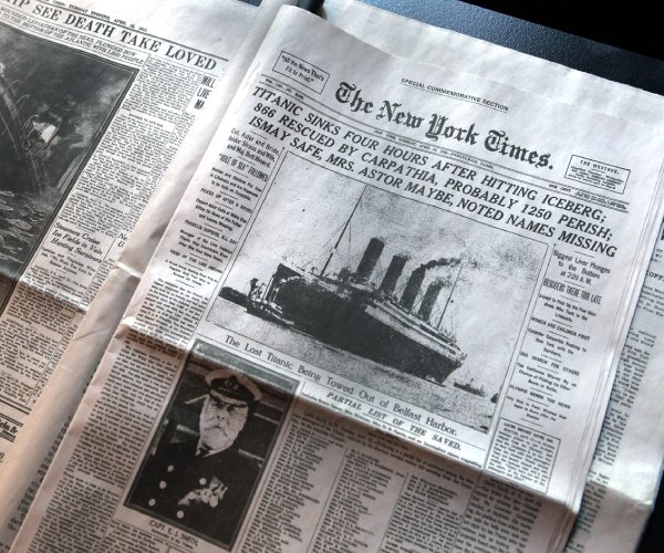 the april 15, 1912 edition of the new york times chronicles the sinking of the titanic