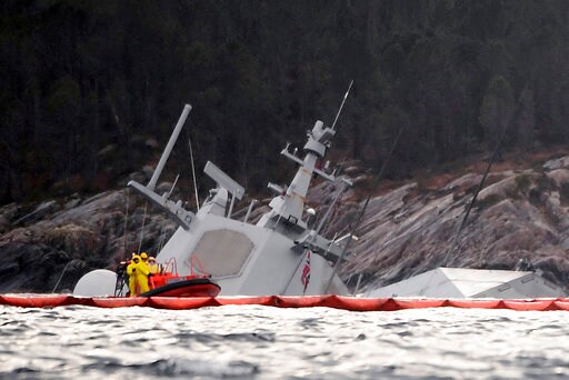 Norwegian Frigate Sinks after it Was Rammed by Tanker