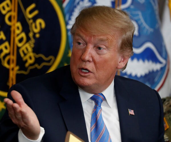 us president donald trump at an immigration roundtable in calexico california 