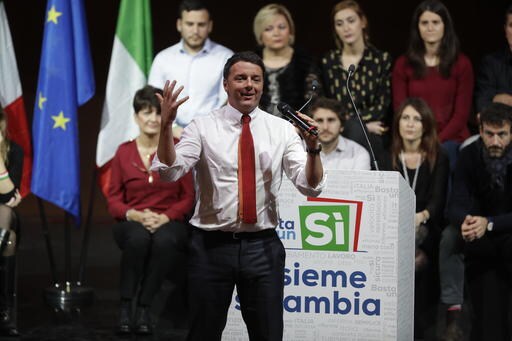 Italian Premier Renzi Risks His Job in Vote over Reforms