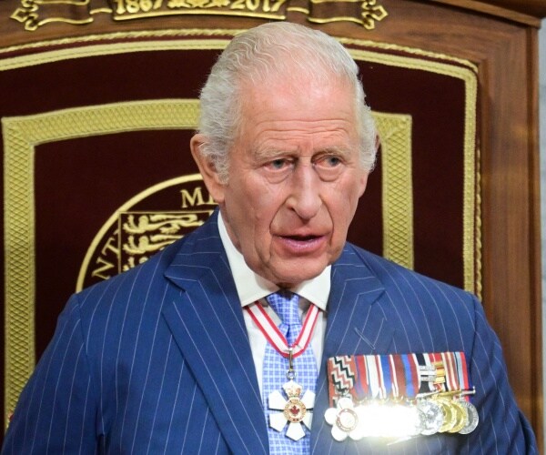 King Charles, speaking during a symbolic visit to show support for Canada at a time it has faced ann...