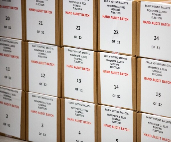 boxes are stacked with numbers on them