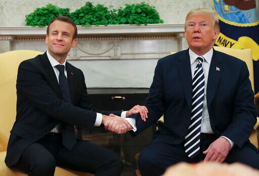 Much to Disagree on as Trump, Macron Meet on D-Day