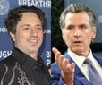Newsom Blindsided as Brin Eyes Calif. Exit Over Tax