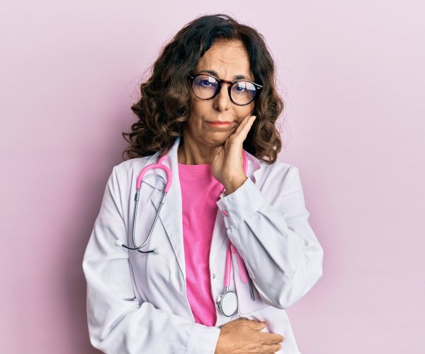 tired healthcare worker