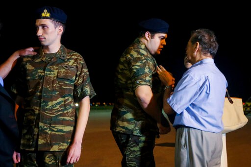 2 Greek Soldiers Released from Turkish Jail Return to Greece