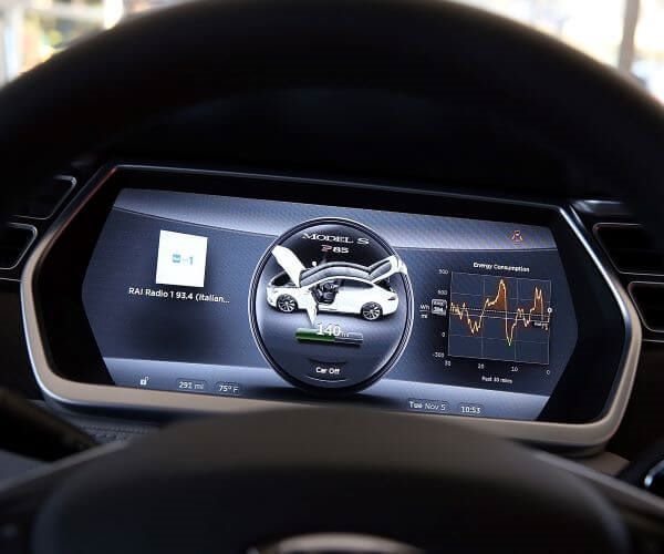 Tesla speedometer