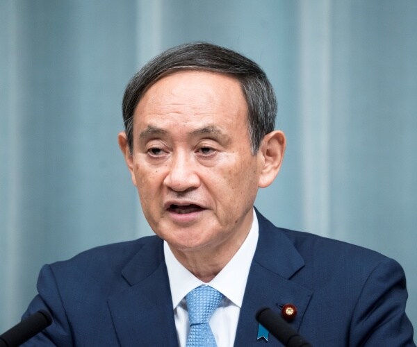 yoshihide suga speaks