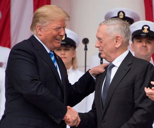 president donald trump and sec. of defense james mattis
