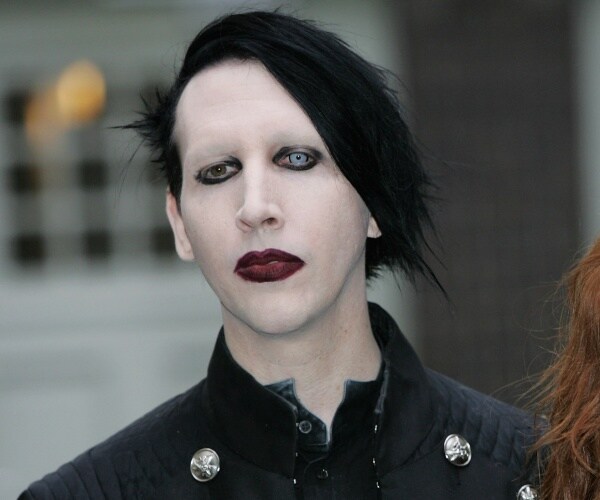 Marilyn Manson poses for a portrait session