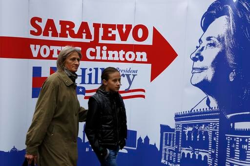 Remembering War, Grateful Bosnians Rally for Hillary Clinton
