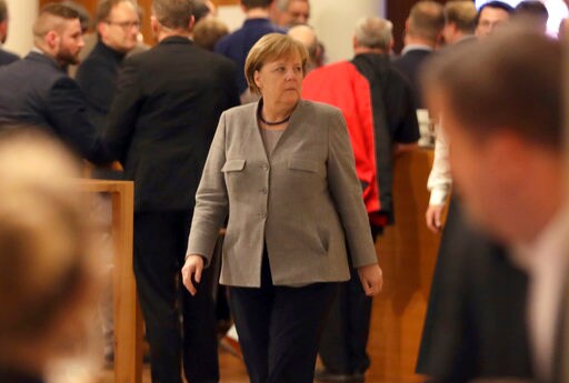 The Latest: Talks on German Governing Coalition Break off