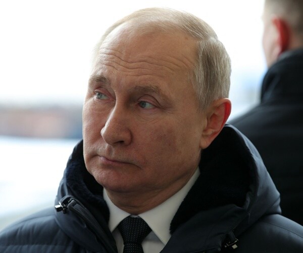 vladimir putin looks on