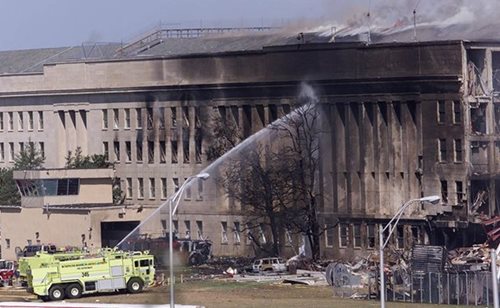 Firefighters Battle Pentagon Flames 