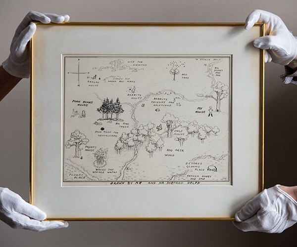 Hundred Acre Wood Original Map Breaks Auction Record