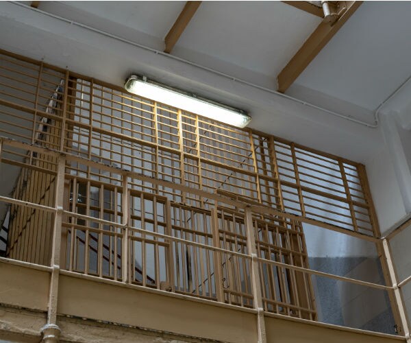 interior view of jail or prison 