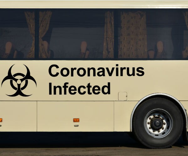 quarantine bus for coronavirus patients 