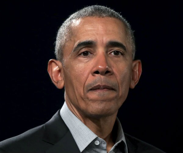 former president barack obama is shown