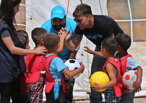 Ricky Martin Visits Syrian Refugees in Lebanon
