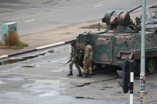 The Latest: South Africa President Urges Calm in Zimbabwe