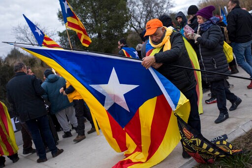 The Latest: Catalan Secession Activists Demand EU's Support