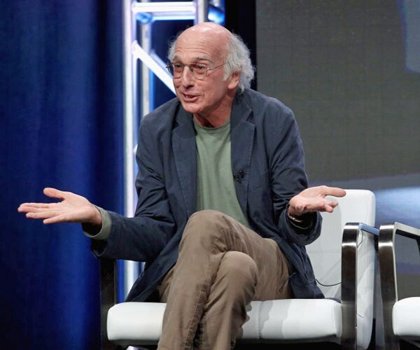 comedian larry david speaks at the 2017 summer television critics association press tour in beverly hills california
