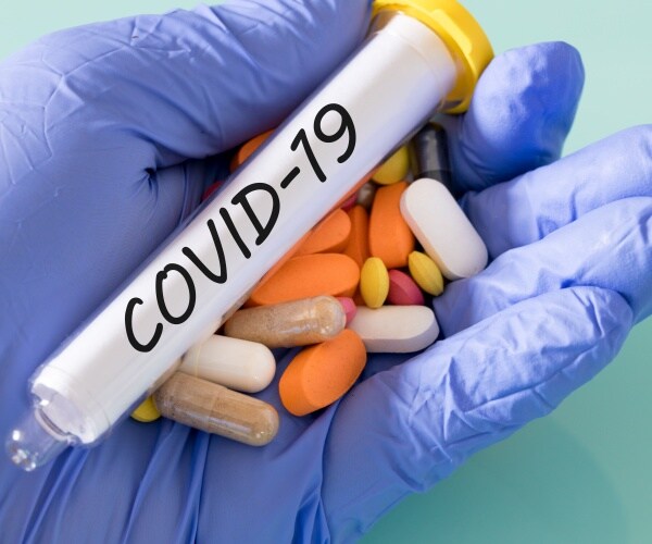 blood sample positive for COVID-19 and medications
