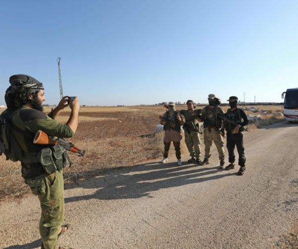 Evacuations Begin from Besieged Pro-Regime Syria Towns