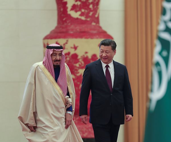 Salman bin Abdulaziz Al Saud and Xi Jinping