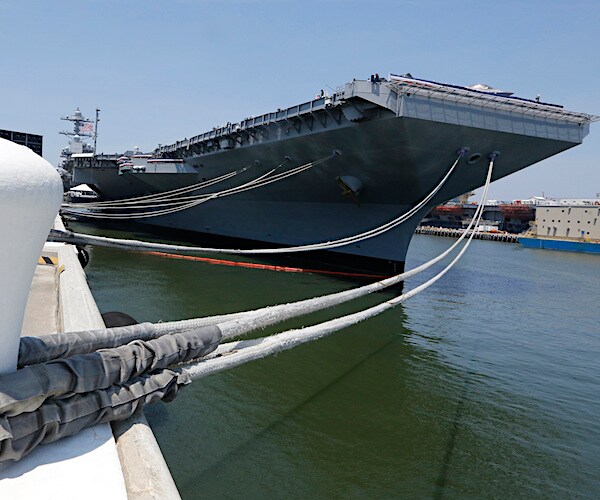 Navy's $11B USS Gerald Ford Builder Falls Short of Milestones