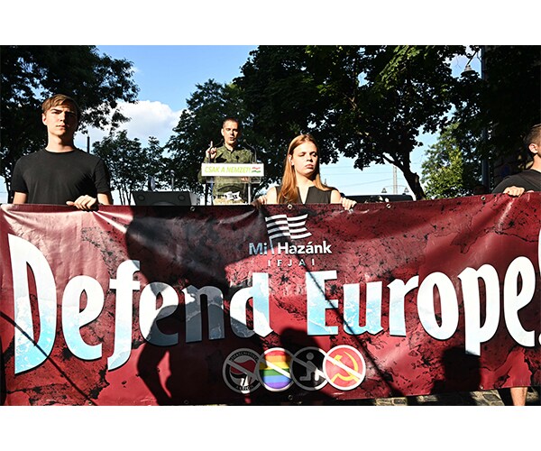 hungary solidarity demonstration against migration 