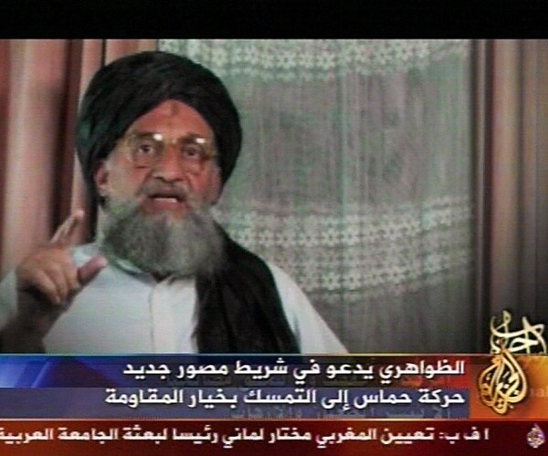 A video grab taken March 2006 from a video broadcast shows deputy leader of al-Qaida, Ayman al-Zawahiri