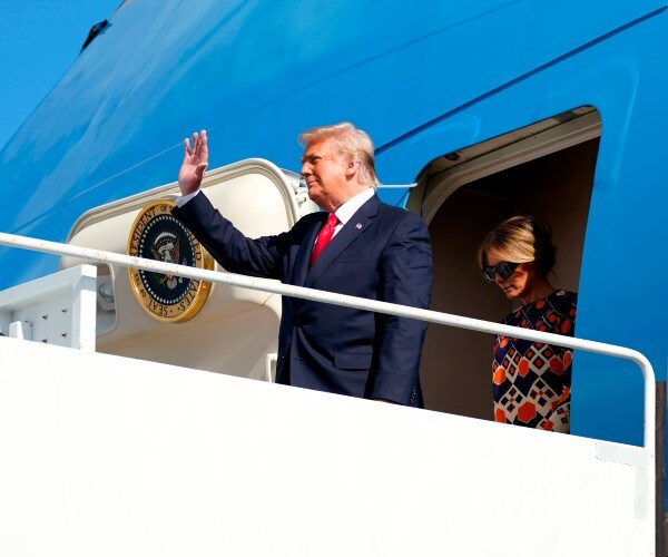 former us president donald trump and former first lady melania trump 