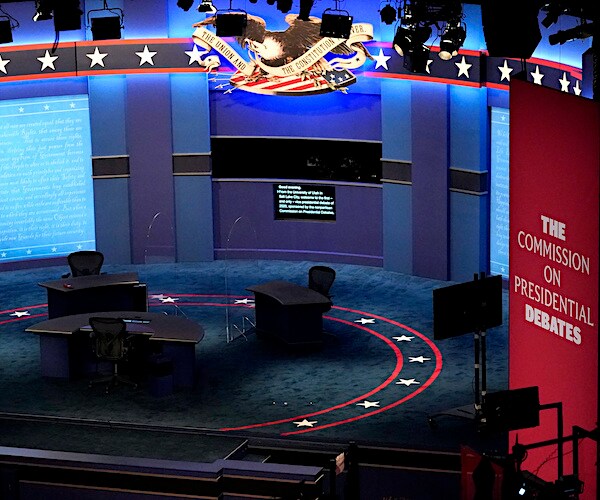 Wednesday night's stage is set for VP Mike Pence and Sen. Kamala Harris