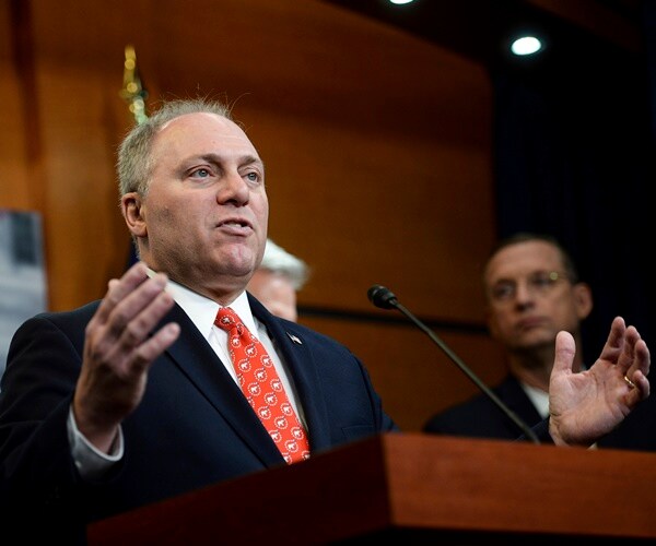 steve scalise speaks during a weekly gop press conference.