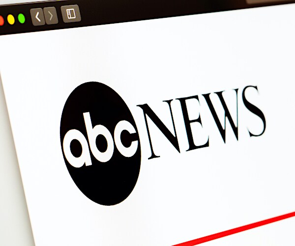 the abc news website logo shown on a computer screen