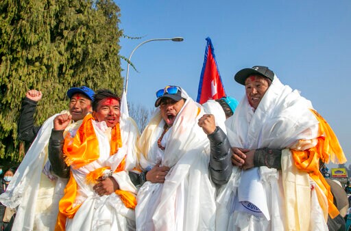 Nepal Team That Scaled K2 Receive Hero's Welcome Back Home