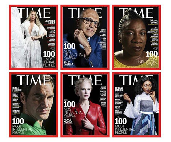 2018 Time 100 Covers: Out of 6, 4 Feature Women