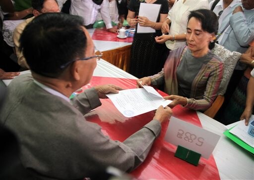 Myanmar's Democracy Leader Runs in Nov. 8 Polls to Keep Seat