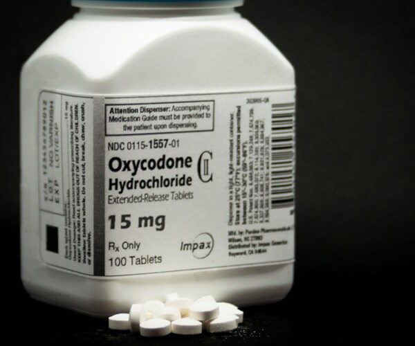 a bottle of oxycodone