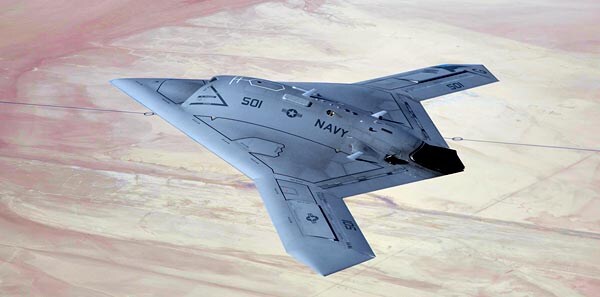 Unmanned Carrier Landing by Drone Tried by Navy for First Time