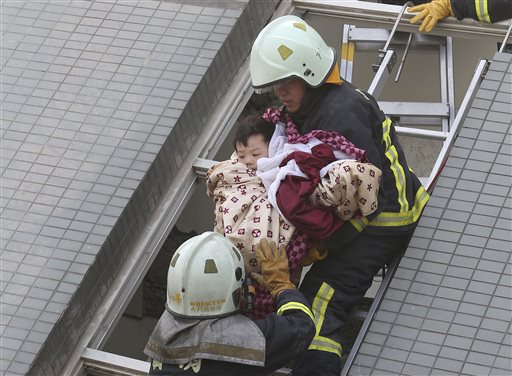 11 Dead, Hundreds Rescued as Strong Quake Rattles Taiwan