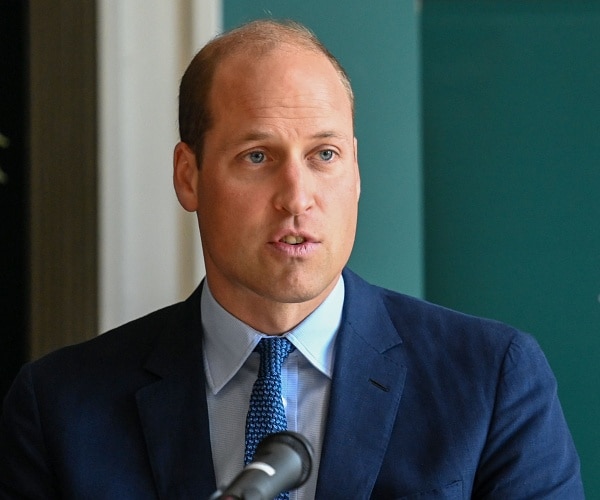 prince william speaks into microphone