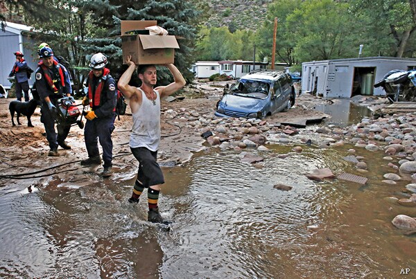 Lyons Colorado Emptied by Flooding, Like Many Mountain Towns