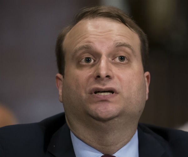 steven menashi is shown at his confirmation hearing