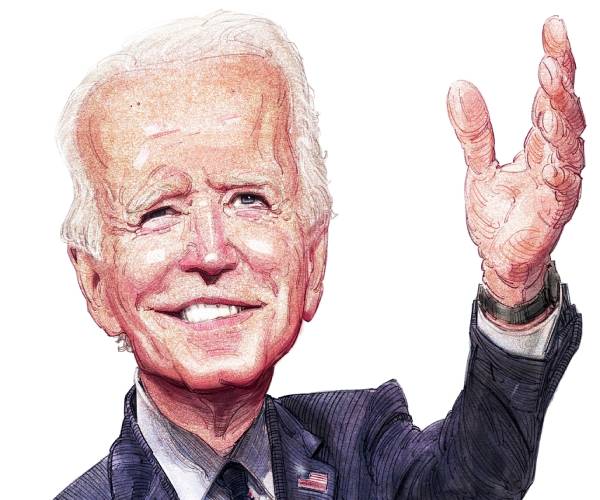 caricature of joe biden
