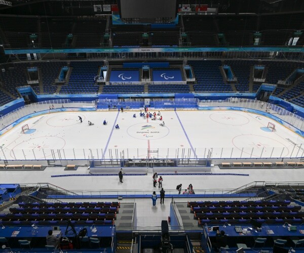 A general inside view of National Indoor Stadium in Beijing