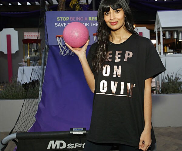 Jameela Jamil attends the “Be SELFish" event hosted by Zumba Fitness at Casita Hollywood on Feb. 4, 2020 in LA